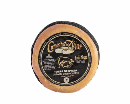 Cremosito del Zujar Torta 400 gr - Käse 100% Merinoschaf-Rohmilch - Schwarze Trüffel