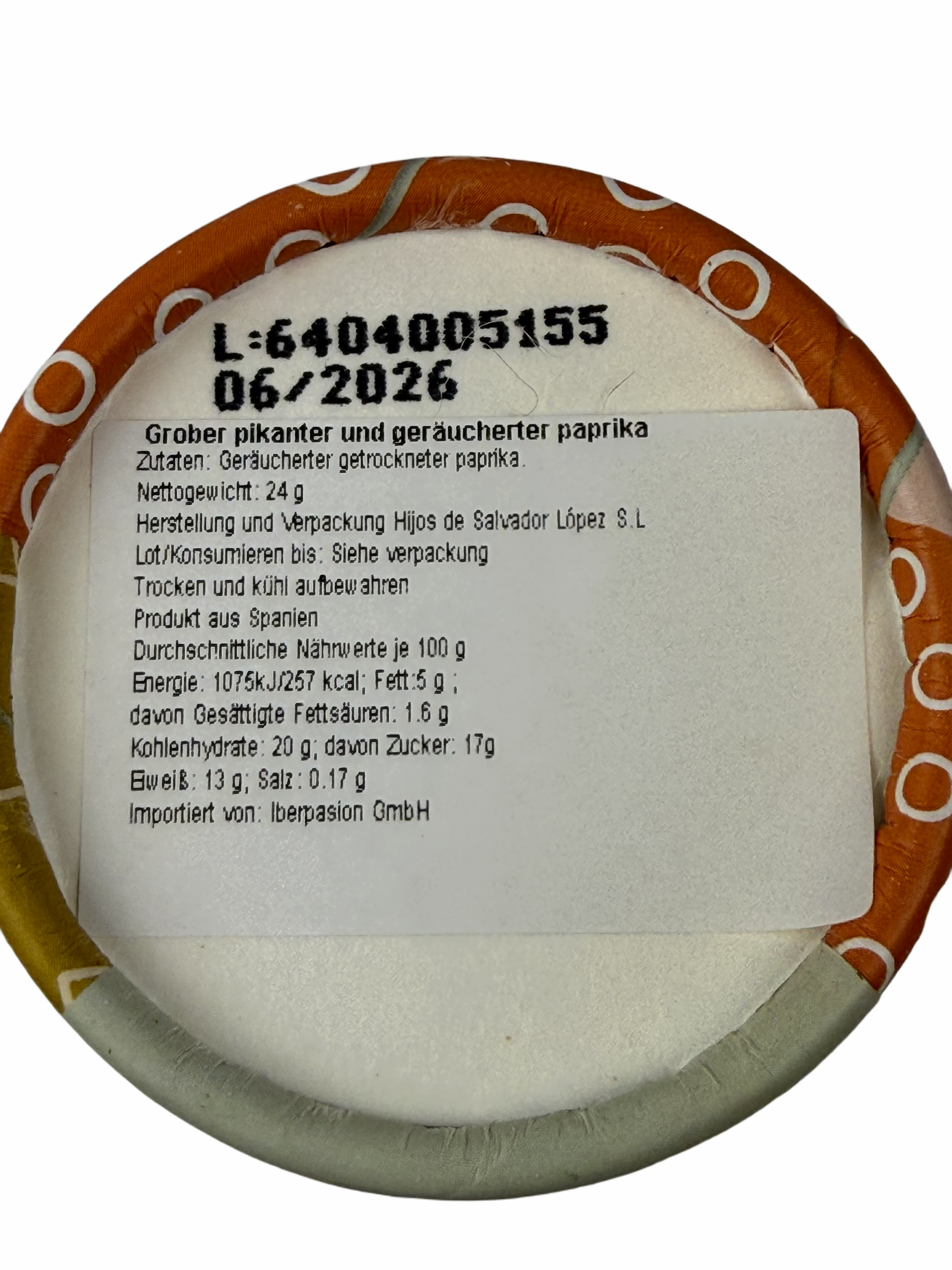 Paprikaflocken scharf, Dose 24 gr. - Las Hermanas