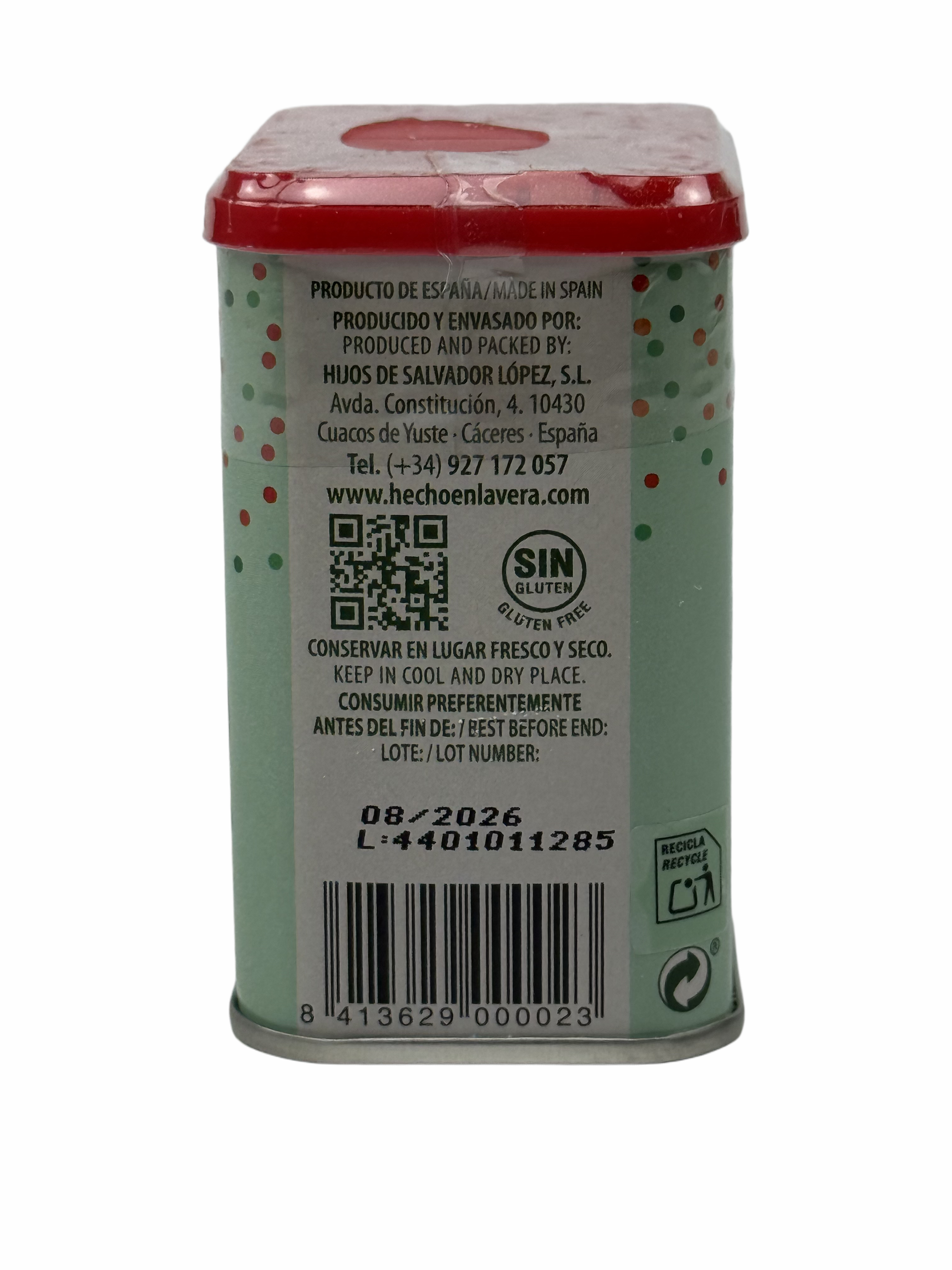 Gewürzmischung (45% Pimenton de la Vera), Dose 70 gr., Las Hermanas