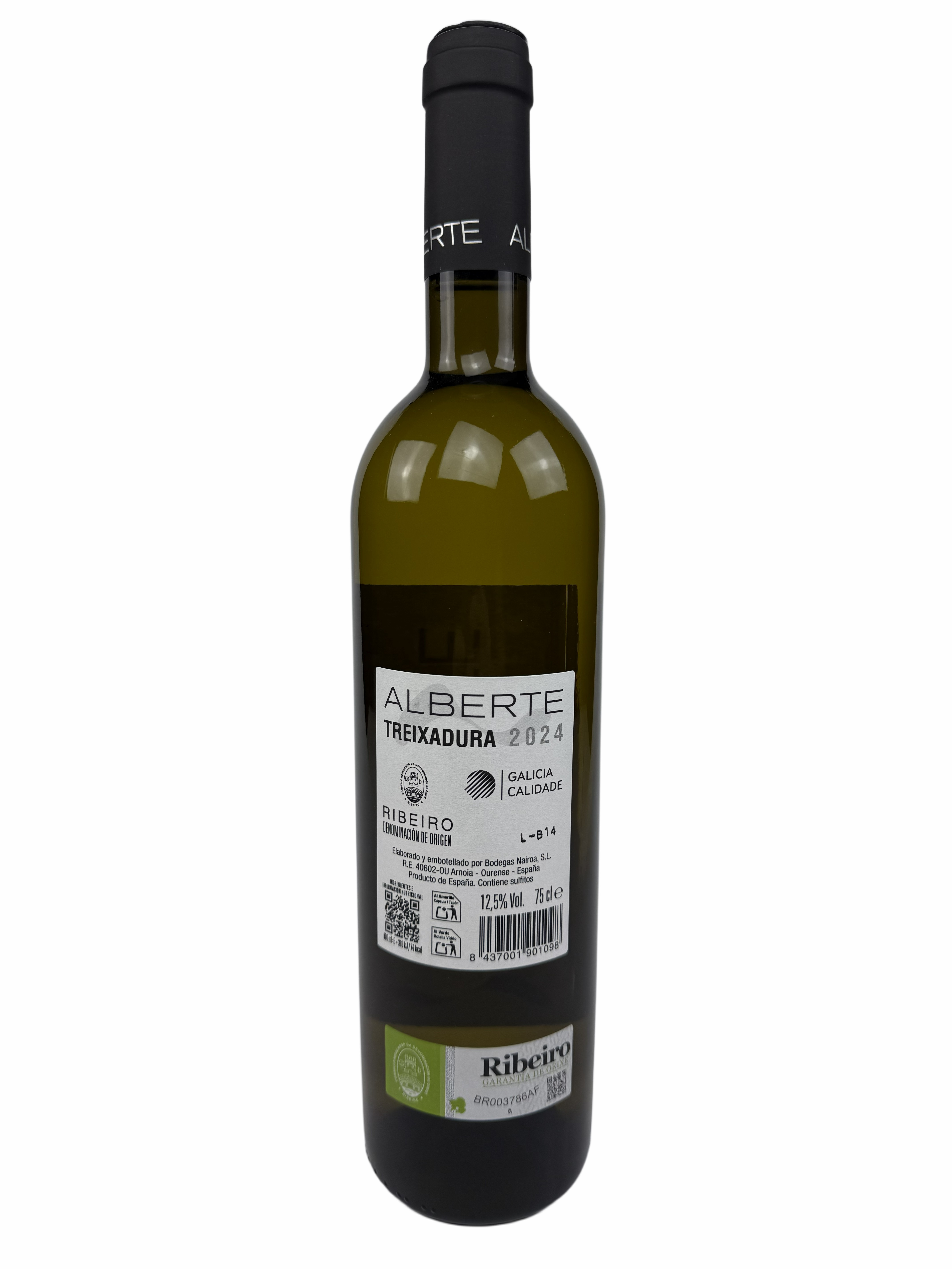Bodegas Nairoa - Alberte Blanco, Treixadura-Albariño-Lado 0.75 L, D.O. Ribeiro, Weisswein