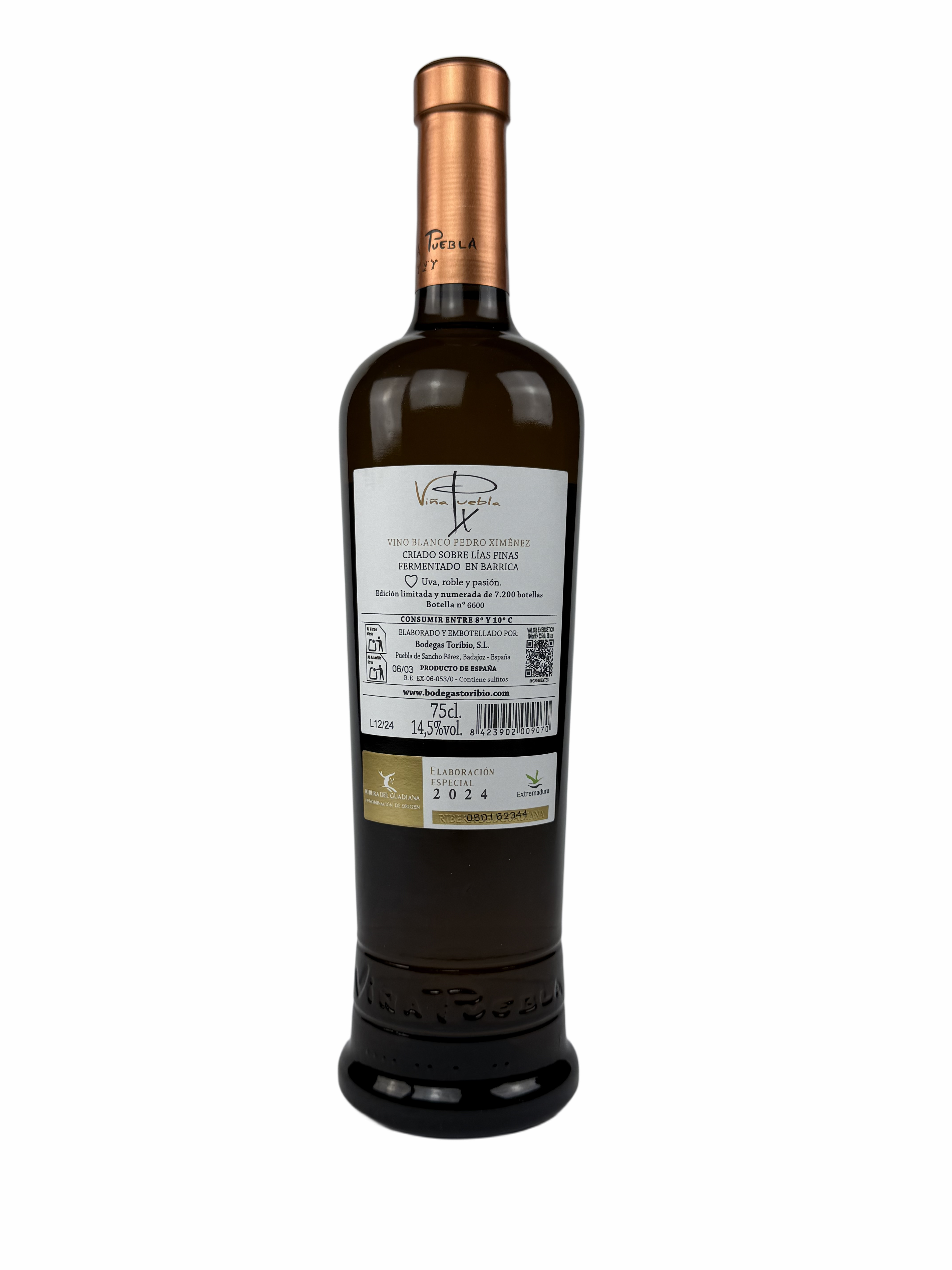 Bodegas Toribio - Weisswein VP Pedro Ximenez Barriqueausbau