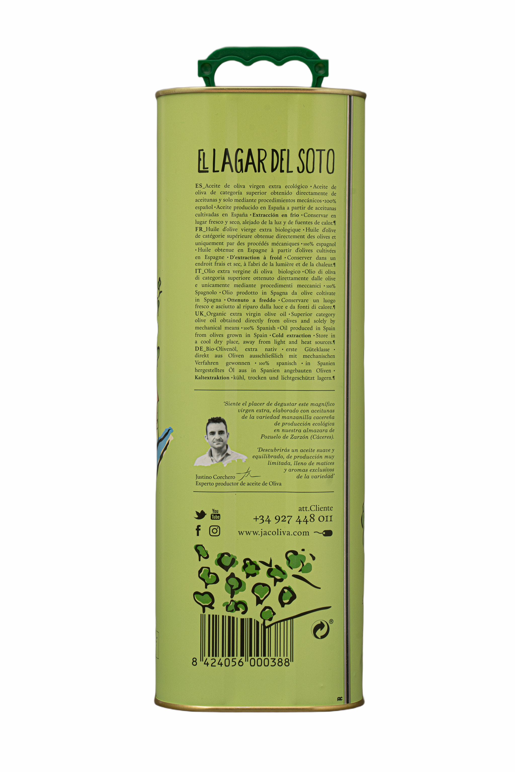 Oliven&#246;l Lagar del Soto Blechkanne 5L - BIO