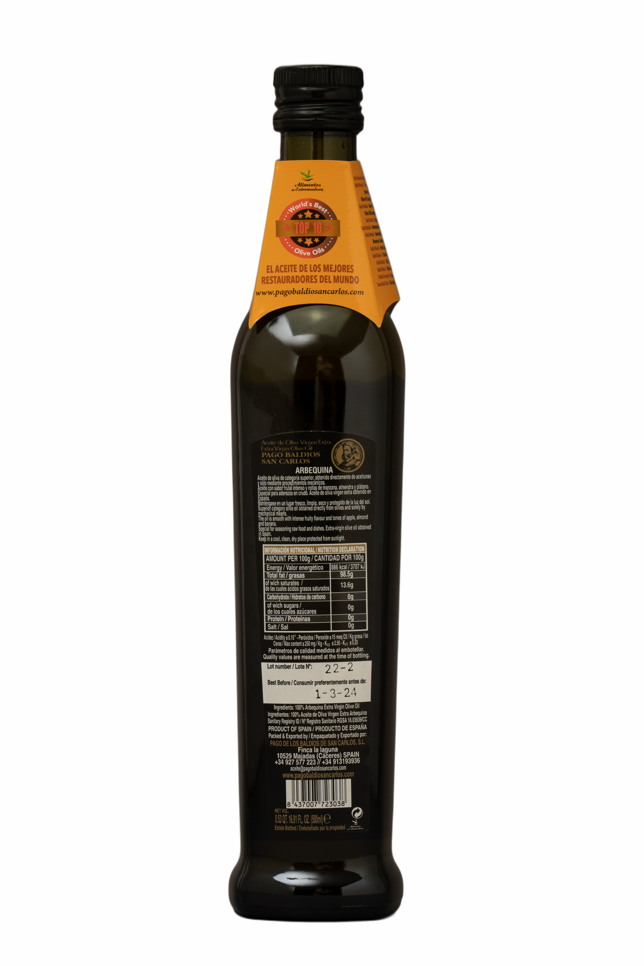 Olivenöl Pago de Baldios San Carlos 0.5 L