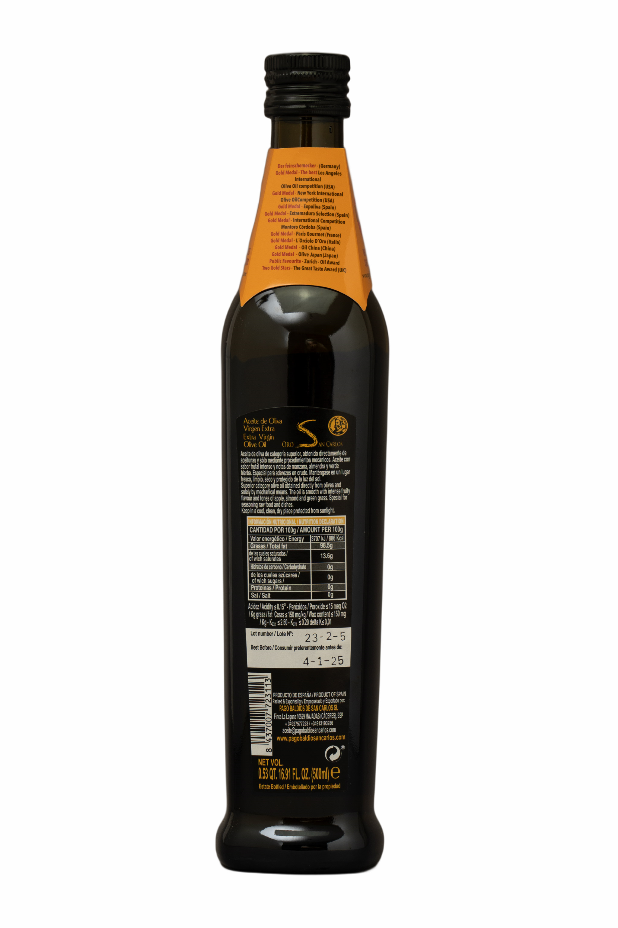 Olivenöl Oro San Carlos 0.5 L