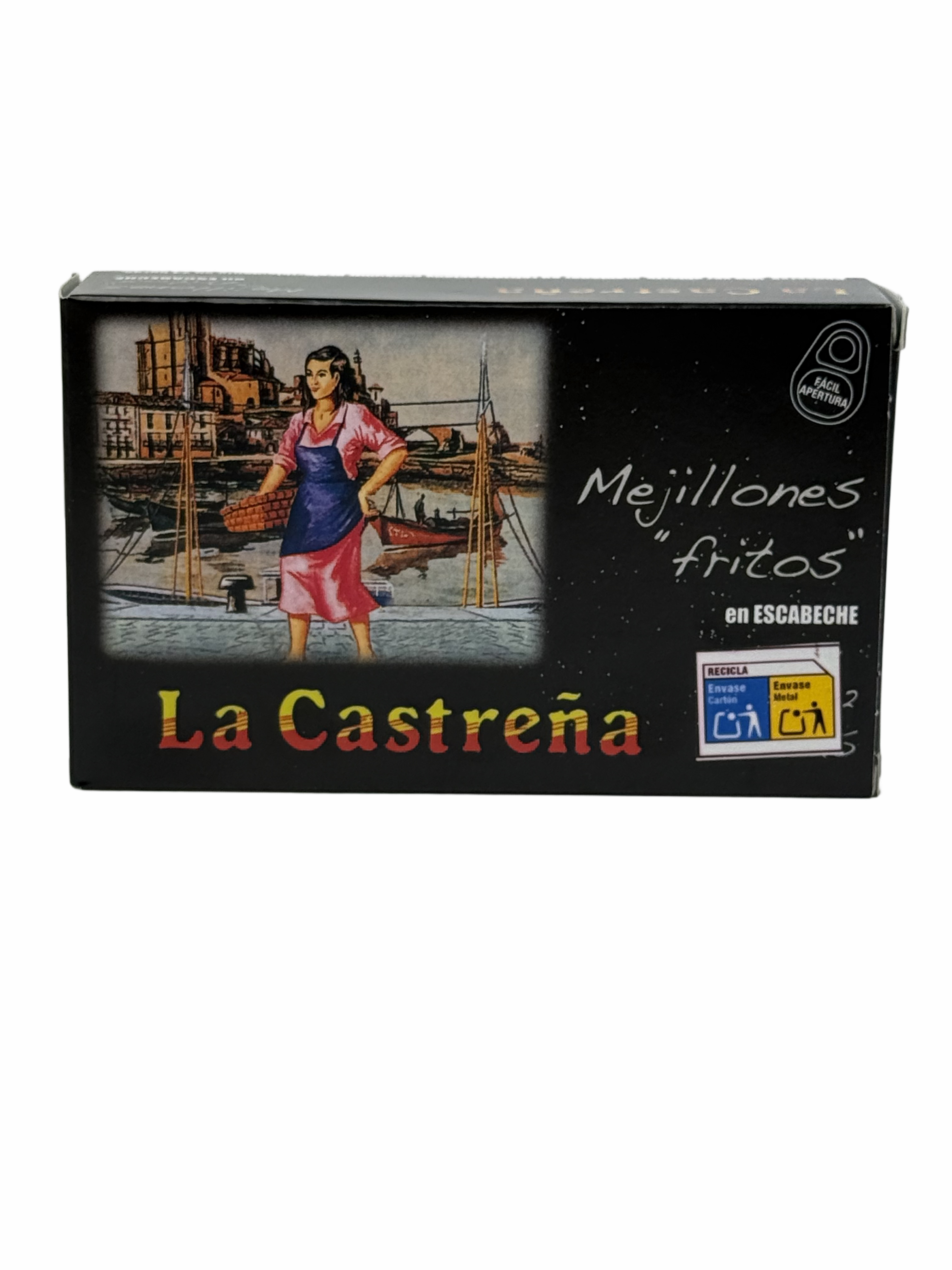 Mejillones en Escabeche (marinierte Miesmuscheln) - La Castreña, 120gr (RR-125)